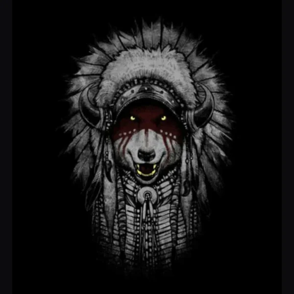 Black Indians Thunderwolf crest